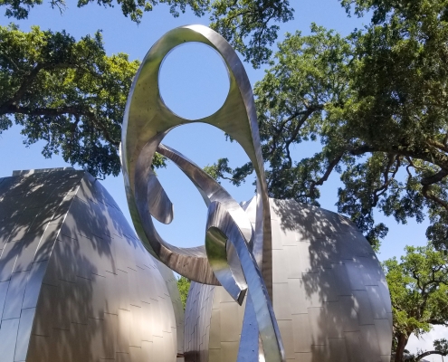 Zach Harris Sculpture on OOMA Campus