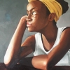Bijou: Never Had a Good Day - oil on canvas by Adrienne Brown-David
