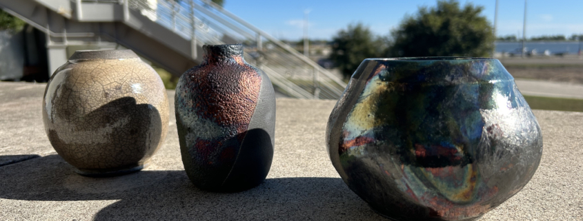 raku fired pottery