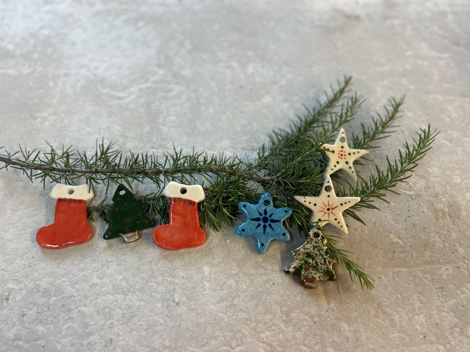 Ceramic Holiday Ornaments