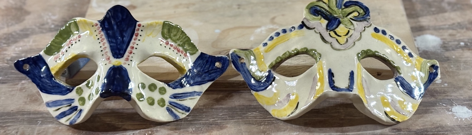 Ceramic Mardi Gras Mask