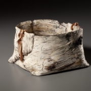 Ceramic Birch Bark Basket