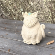 Phat Cat Ceramic Sculpture