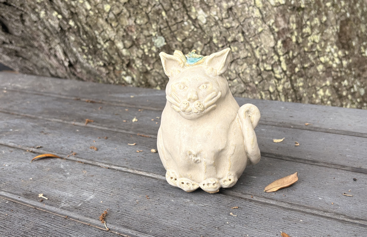 Phat Cat Ceramic Sculpture