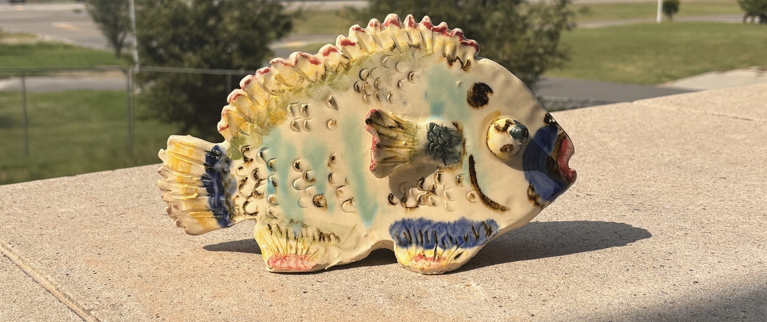Ceramic Fish Sculpture