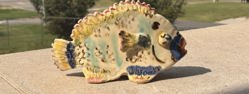 Ceramic Fish Sculpture