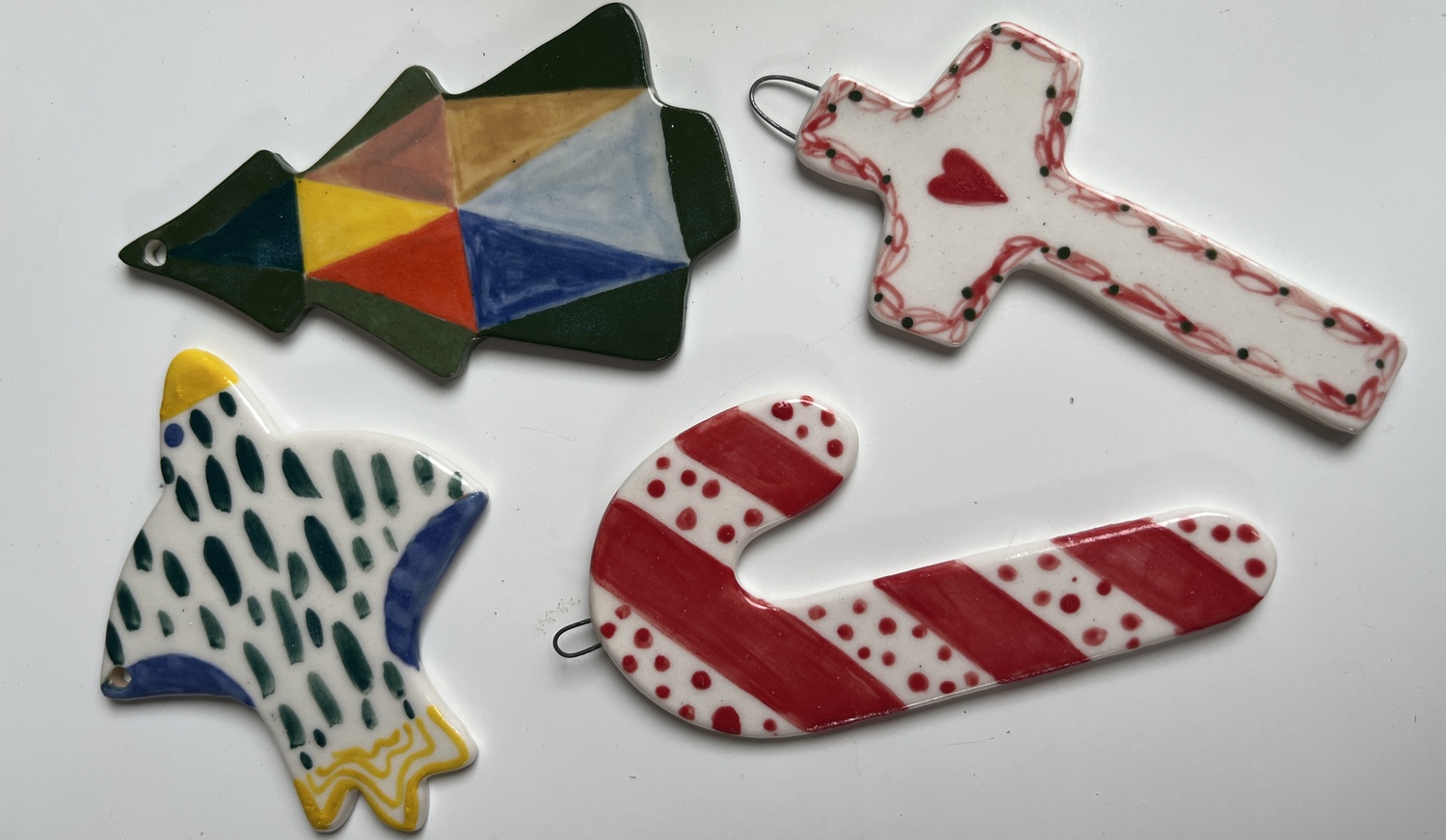 ceramic christmas ornaments